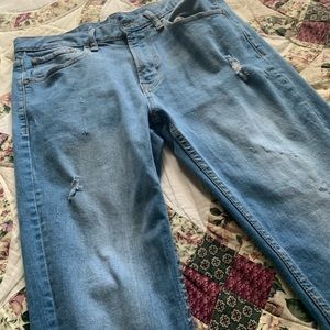 Blue skinny jeans from Old Navy